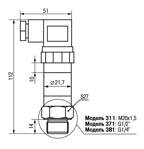 Штуцер стандарту ISO 1179-2
