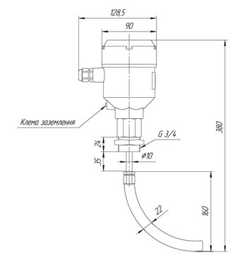 Габаритні розміри РСУ100-X.1.2