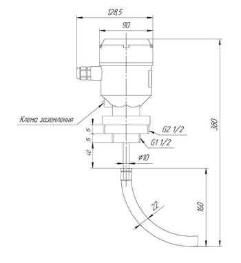 Габаритні розміри РСУ100-X.3.2